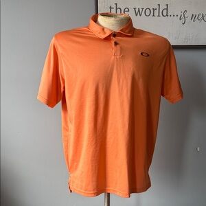 Oakley Men's Vibrant Orange Polo Shirt